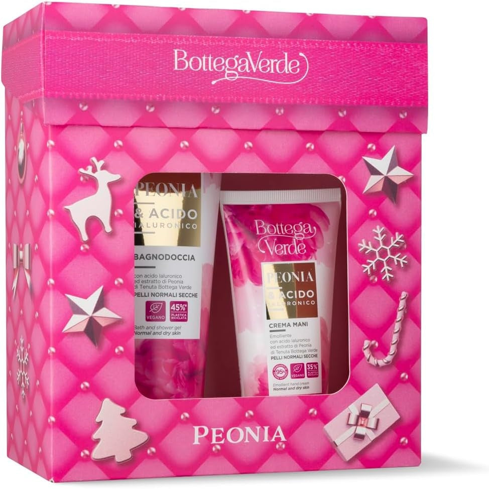 298498 - BOTTEGA VERDE Set Dhurate, Xhel Dushi 200 ml dhe Krem Duarsh 75 ml, Vegan, Aromë Lulesh