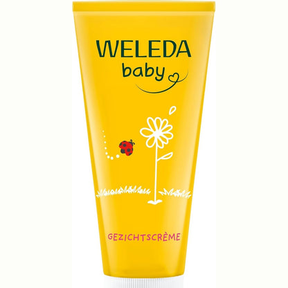 318904 - WELEDA Krem mbrojtës për fytyrën me kalendulë - Hidraton dhe ushqen - Për lëkurën delikate të foshnjave dhe fëmijëve të vegjël - 50 ml
