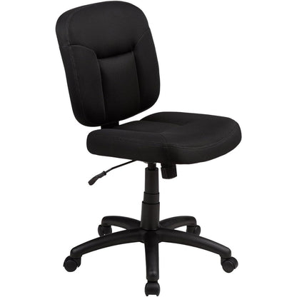 292233 - AMAZON BASICS Karrige Zyre, Karrige Tavoline me Shpinë të Mbushur, Miqësore me Shpinë, e Rregullueshme në Lartësi, 65 Th x 61 G x 87.5-98 L cm, E Zezë