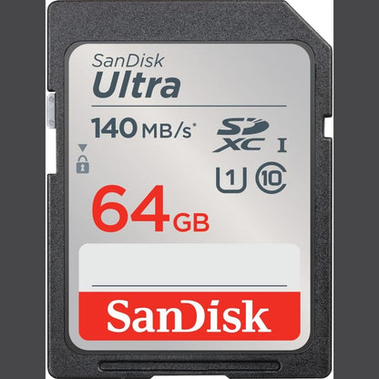 273658 - SANDISK Kartë 64GB Ultra SDXC, Shpejtësi deri në 140MB/s, Vlerësim A1, UHS-I, Klasa 10, U1