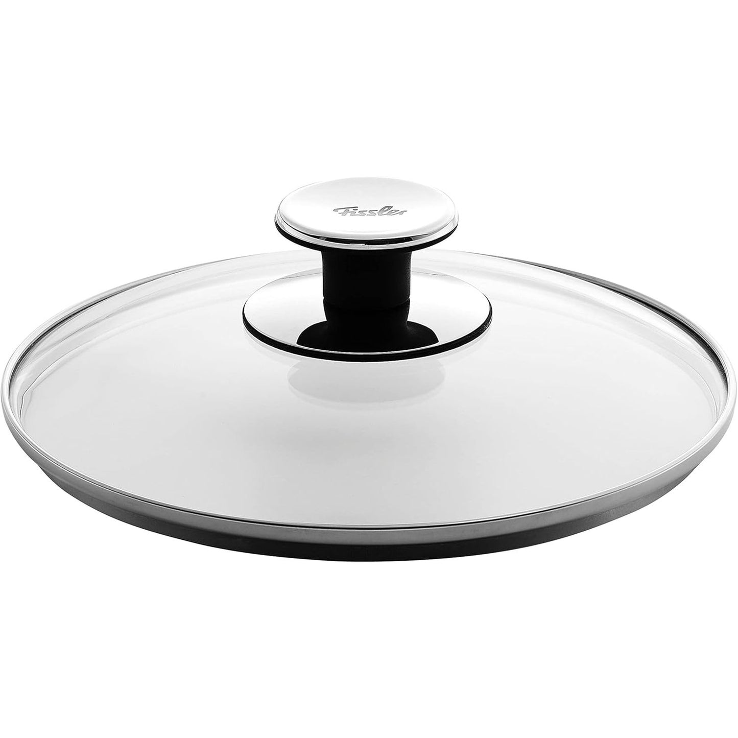 218024 - FISSLER 001-104-28-200/0 Kapak Qelqi Transparent 28 cm, Kapak Zëvendësues për Tiganë, Tava, Tiganë të Skuqur dhe Tenxhere me Presion