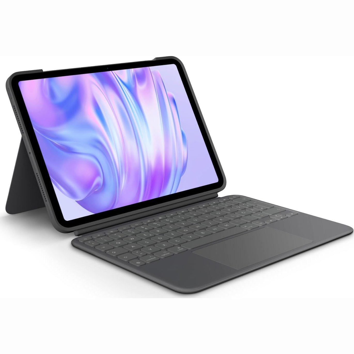 272634 - LOGITECH Kutia e tastierës Combo Touch iPad Pro 11 inç (M4 dhe M5) (2024 dhe 2025), Tastierë e shkëputshme me ndriçim nga prapa, mbështetje, QWERTZ gjerman - grafit