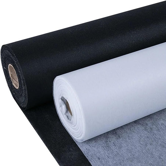 216777 - Makinë qepëse - Ndërfaqe jo e endur që ngjitet me hekur - e lehtë (30g/m²) 90cm e gjerë - 2 metra pëlhurë jo e endur (e bardhë)