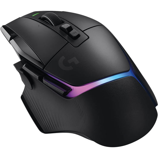 272845 - LOGITECH Maus lojërash me ndriçim pa tel G502 X, butona optikë hibridë LIGHTFORCE, LIGHTSYNC RGB, sensor HERO 25K, i pajtueshëm me PC - macOS/Windows - i zi