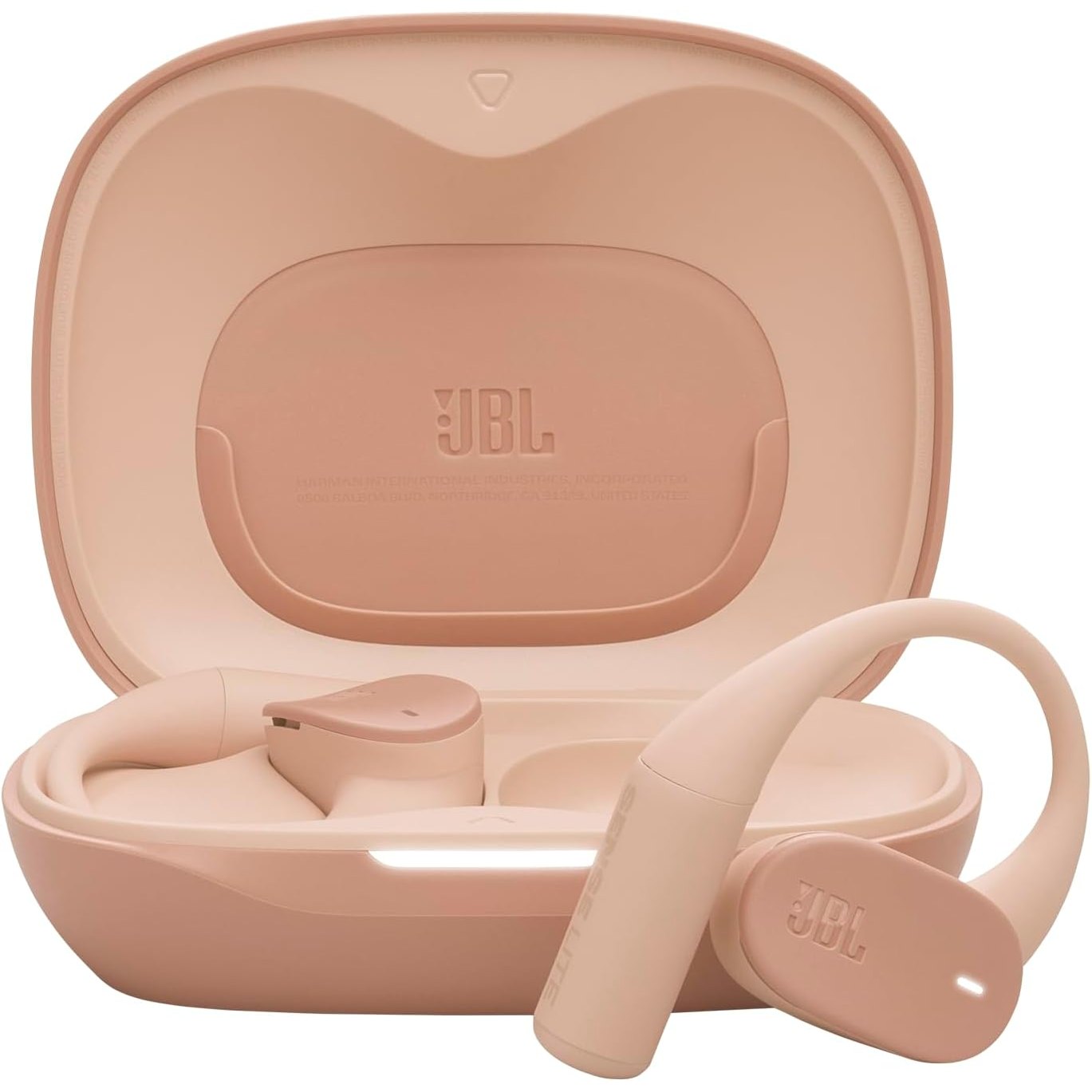 276259 - JBL Kufje pa tel Sense Lite me vesh të hapur, dizajn të varur, përçueshmëri ajri, teknologji JBL OpenSound, 32 orë kohë loje, rezistencë ndaj ujit/pluhurit IP54, të pajtueshme me aplikacionin JBL Headphones, ngjyrë bezhë