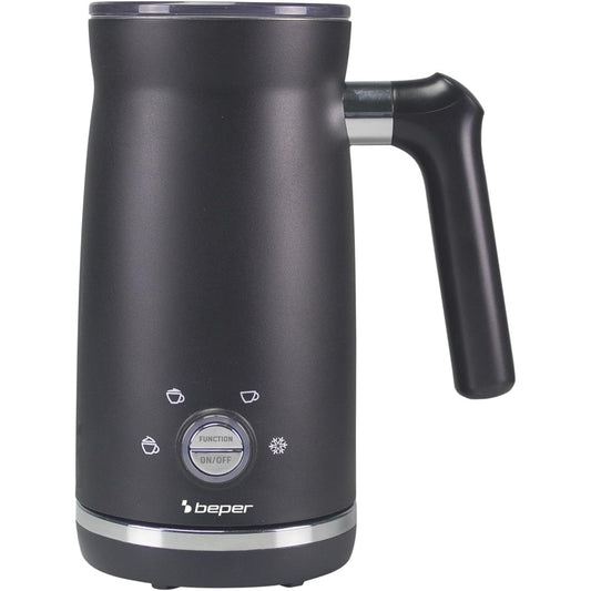 135882 - BEPER P101CAF001 Shkumëzues Qumështi Automatik me Kapacitet 500 ml dhe Fuqi 500W, Ngjyra e Zezë, 4 Funksione Shkumëzimi, Kapak Ngrohje dhe Kapacitet Shkumëzimi 300 ml