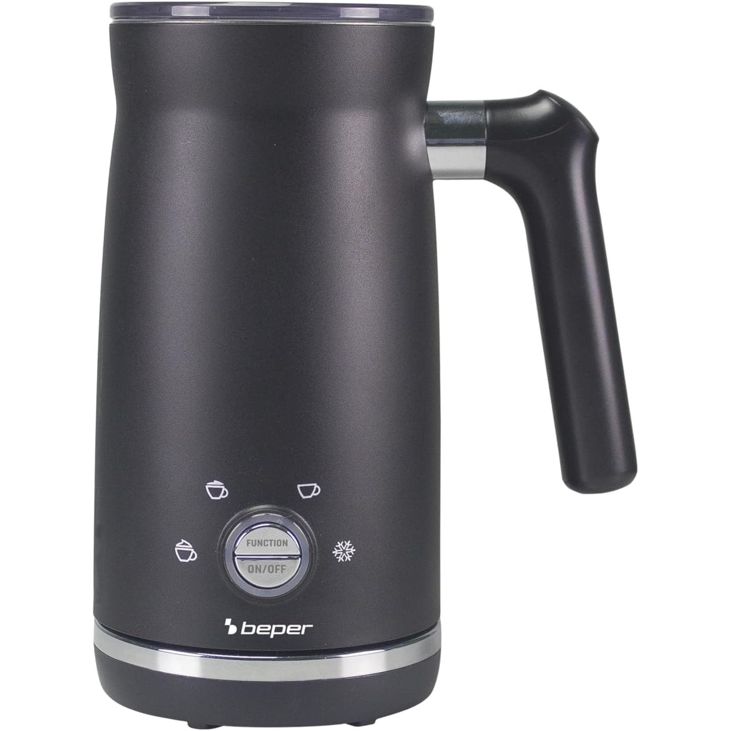 221520 - BEPER P101CAF001 Shkumëzues Qumështi Automatik, 300 ml, Kapacitet 500 ml, E zezë, 4 Funksione Shkumëzimi, Fuqi 500W