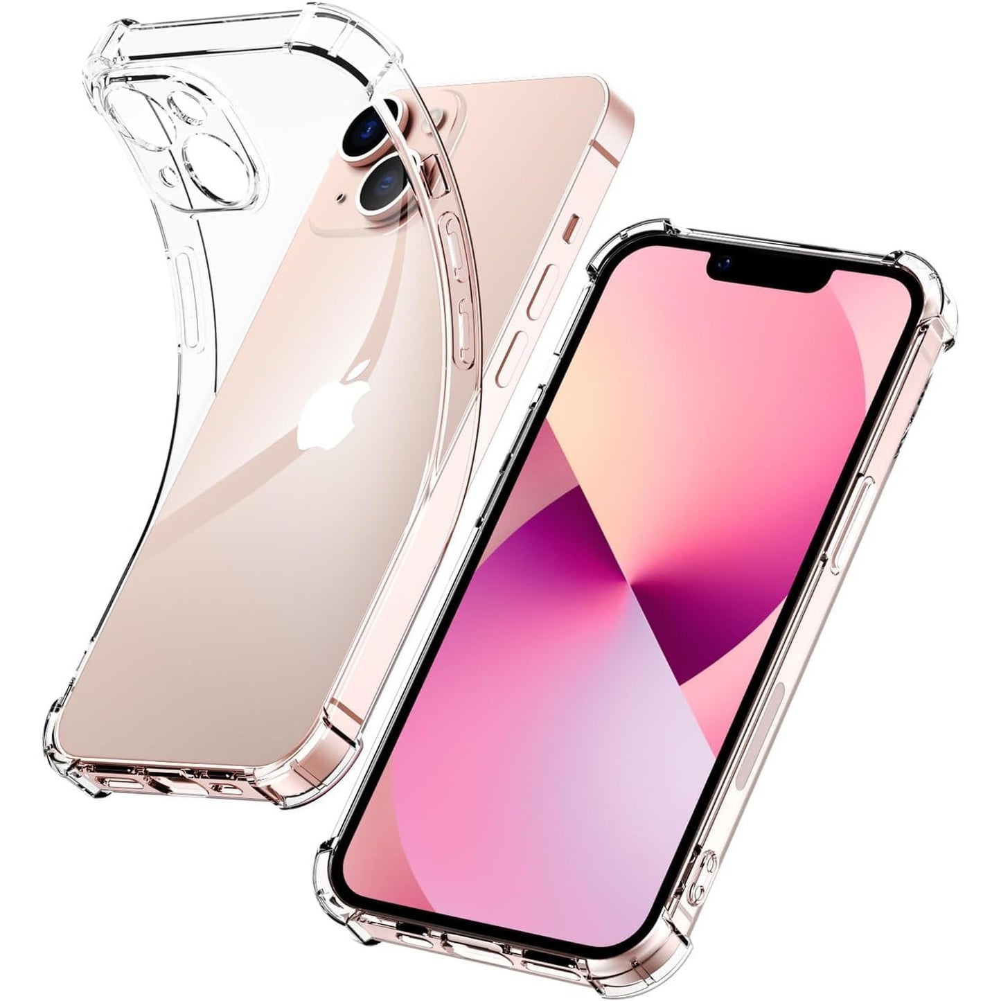 269544 - Mbështjellës Captor për iPhone 13, Transparent, TPU i butë, Rezistent ndaj goditjeve, Mbrojtje totale