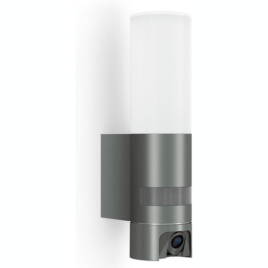 157018 - STEINEL - Dritë LED e Jashtme L 625 CAM SC me Kamerë Mbiqëyrjeje 2K, Interfon, Detektor Lëvizjeje, Wi-Fi 6 me Dy Banda, Xham Opal, Material Alumini, Ngjyrë Antracit