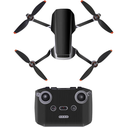 224225 - LËKURË DRONI, 1 Set, e pajtueshme me DJI Mini 2, DJI Mini 2 SE, dizajn metalik i zi, ngjitës, mbulesë kamuflazh me film mbrojtës