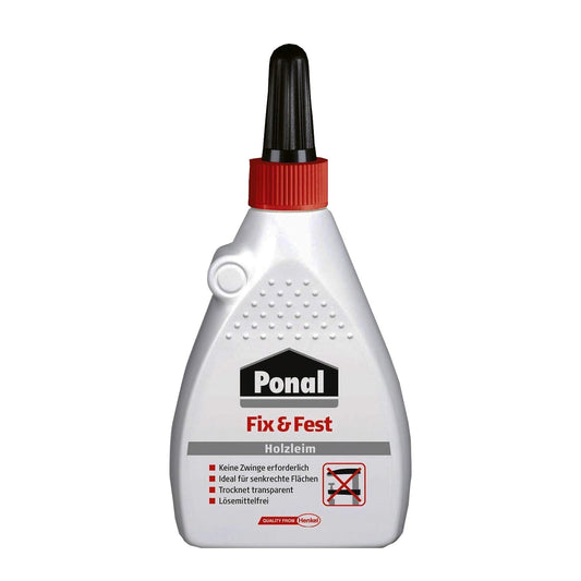 165351 - PONAL - Ngjitës druri Express, i transparent dhe me tharje të shpejtë, i përshtatshëm për projekte ngjitjeje dhe artizanati, i papërshkueshëm nga uji, në kovë 1 x 100g