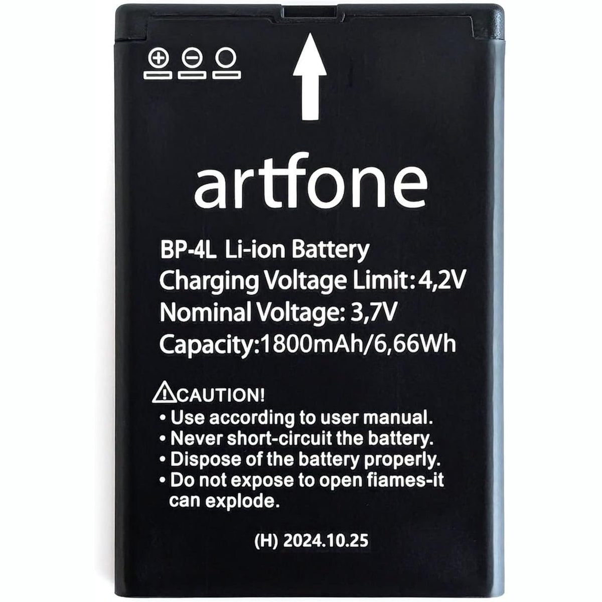 296210 - ARTFONE Bateri zëvendësuese 1800mAh për telefonin celular A400 / C1 për të moshuarit