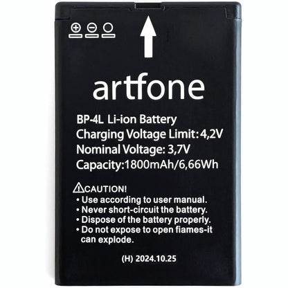 296210 - ARTFONE Bateri zëvendësuese 1800mAh për telefonin celular A400 / C1 për të moshuarit