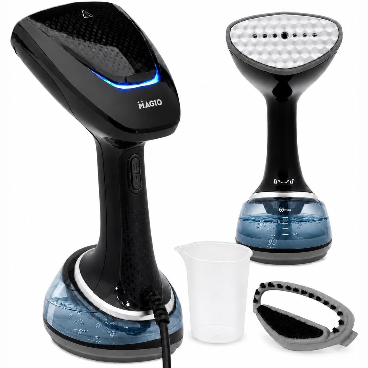 288360 - MAGIO Avullues për Veshje 1700 W, Ngrohje e Shpejtë, Avull 28 g/min, Funksionim Vertikal dhe Horizontal, Kundër Pikave, Mbyllje Automatike, Depozitë e Lëvizshme 350 ml