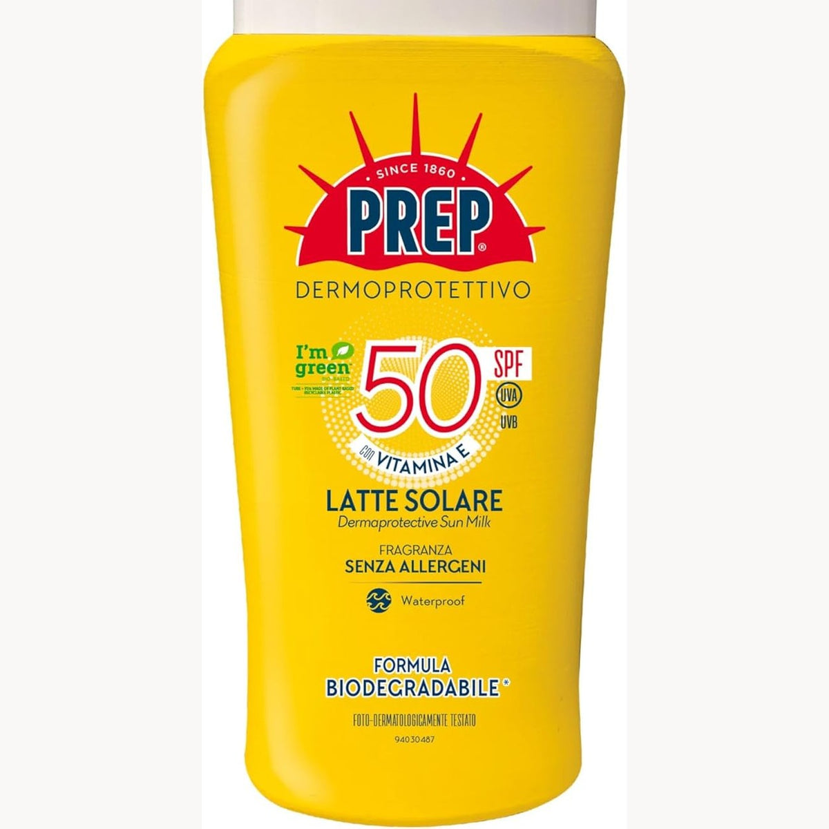 312376 - PREP, QUMSHT DERMOPROTEKTIV Për Diellin SPF50, me glicerinë dhe vitaminë e, 200ML