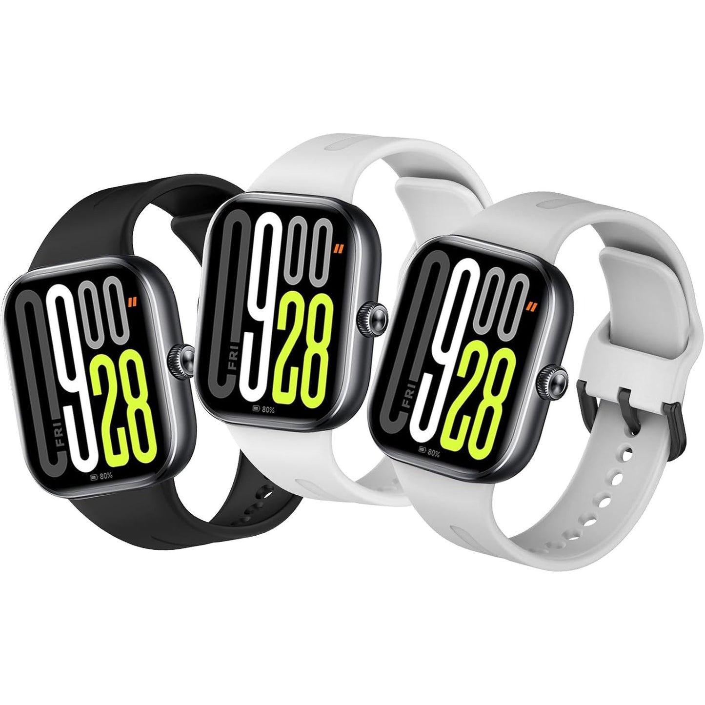 269553 - XISAIR Set byzylykësh me 3 pjesë, i pajtueshëm me Xiaomi Redmi Watch 5 / Xiaomi Watch 4 / Mi Band 8 Pro / Xiaomi Smart Band 9 Pro, Rrip sportiv prej silikoni