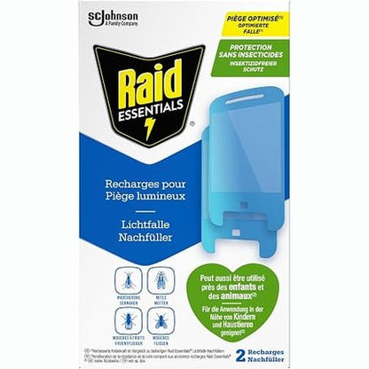 321998 - RAID ESSENTIALS Mbushje për kurthe të lehta për mizat dhe tenjat, pako me 2 copë