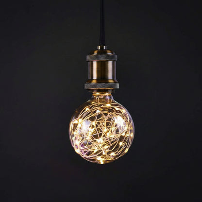 247141 - AIFUSI Llambë LED, 1 llambë LED E27 me tela bakri Vintage, 3W 300lm, ndriçim dekorativ