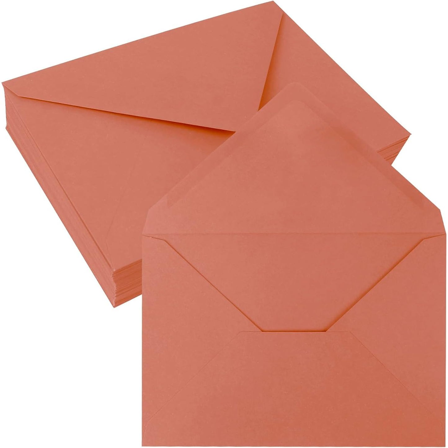 274371 - JAGERGREEN Zarfa 50 B6 137x194 mm, 150 g/m² Madhësi Letre, Zarfa Vetëngjitëse Portokalli për Ftesa Dasmash, Kartolina Urimi, Festa Baby Shower, Ditëlindje, Kartolina Falënderimi