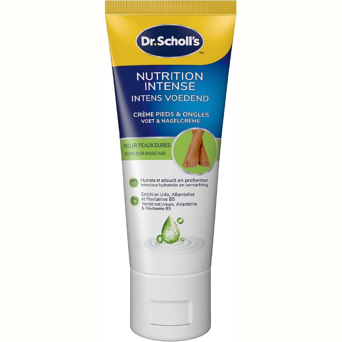 301461 - SCHOLL Intense Krem ushqyes për këmbë, 75ml, Hidraton thellë, I pasuruar me alantoinë dhe provitaminë B5