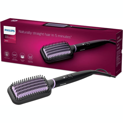 316209 - PHILIPS Furçë drejtuese StyleCare Essential BHH880/00, sipërfaqe e madhe, teknologji ThermoProtect, veshje qeramike turmaline