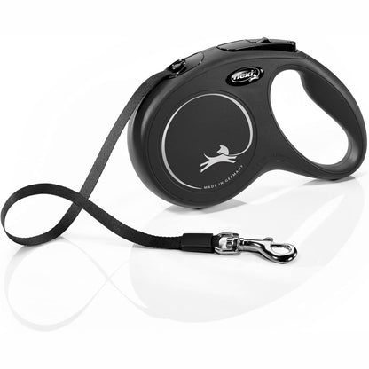215085 - FLEXI Rrip Classic M 5 m i zi, me zinxhir të tërheqshëm për qen deri në 25 kg