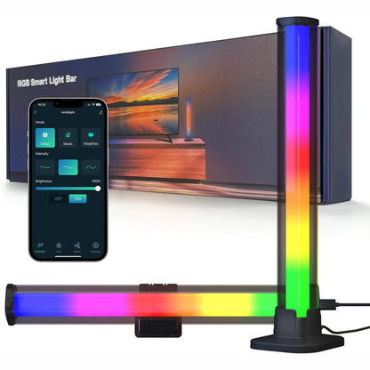 206338 - AVATTO Shirit Ndriçimi LED Inteligjent, 35cm, 8 Mënyra Dinamike, 12 Efekte Ndriçimi, Llambë Këndi 270°, Mbështet Kontrollin Zanor të Alexa dhe Google Assistant dhe Kontrollin e Aplikacioneve