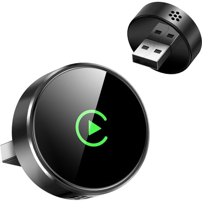 295229 - CMRDQD - Përshtatës pa tel CarPlay për iPhone, Përmirësim super i shpejtë nga me tel në pa tel, plug & play i dongle-it CarPlay, mini dhe i qëndrueshëm, i pajtueshëm me Apple iOS 10+ dhe makina me CarPlay me tel