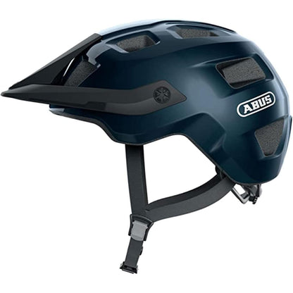 292719 - ABUS - Helmetë MoTrip MTB, Blu me shkëlqim, L, vizor i rregullueshëm, Unisex