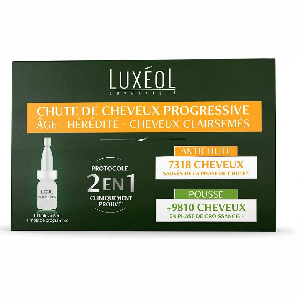 292640 - LUXÉOL - Trajtim progresiv kundër rënies së flokëve 3 në 1 - 14 shishe 6ml