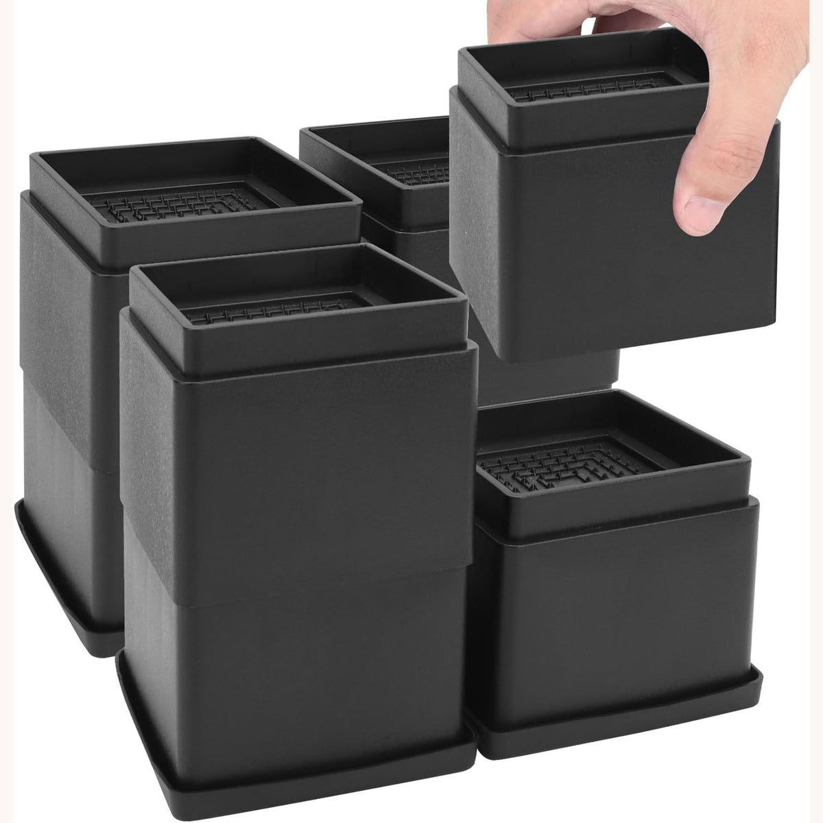 313910 - LYCXAMES Set me 8 Zgjatës Mobiljesh të Rregullueshëm (5cm, 10cm, 15cm), Zgjatës Këmbësh Tavoline, Shtrati, Divani