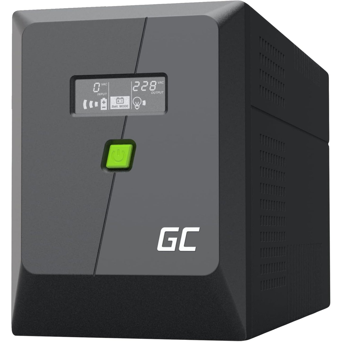 272704 - Greencell UPS 2000VA 1200W PowerResource me Ekran LCD, Valë Sinusoidi e Modifikuar, Mbrojtje nga Energjia për Pajisjet, Mbrojtje nga Rryma e Temperaturës, Furnizim me Energji Emergjente për Pajisjet Shtëpiake, USB/RJ45, 4x Schuko + IEC