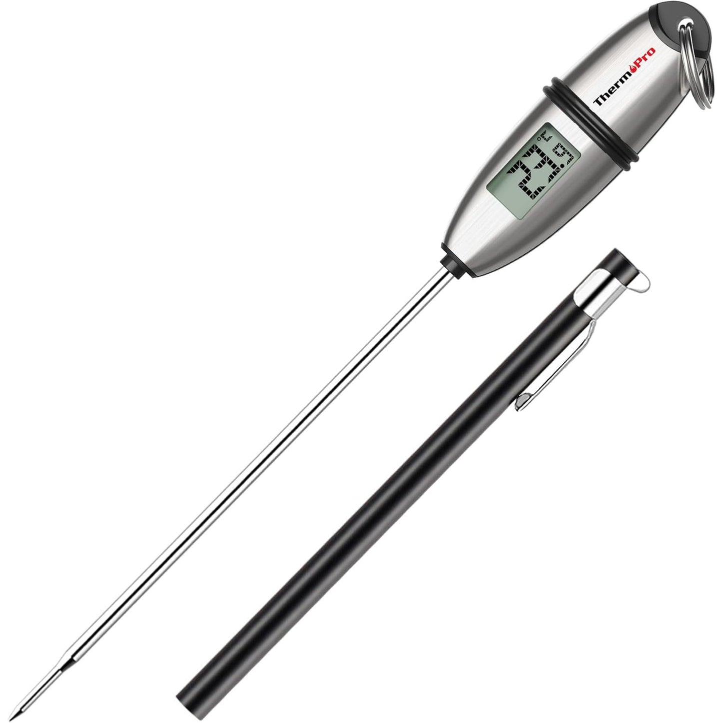 216224 - THERMOPRO Termometër dixhital kuzhine TP02S, lexim i menjëhershëm 3 sekondash për pije të nxehta me sondë të gjatë
