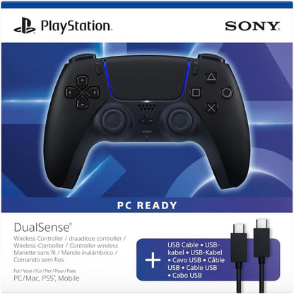 272895 - PLAYSTATION Kontrolluesi pa tel DualSense® - i zi mesnate + kabllo USB për PC
