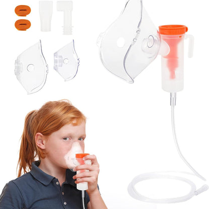 275783 - CARER SPARK Aksesorë për Tubat e Inhalatorit dhe Gojën, Set Aksesori për të Rritur dhe Fëmijë, Set Nebulizatori Universal