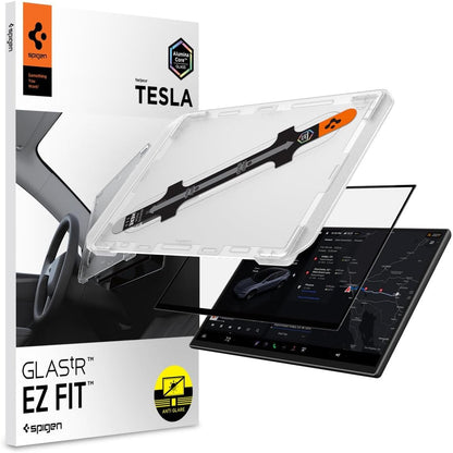 273420 - Spigen Glas.tR EZ Fit Xham i temperuar për Tesla Model YL, Y Standard, Y Premium (2026) Y Performance (2024-2026), 16 inç, mat, mbrojtje ekrani 10H+