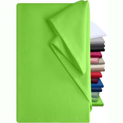 168603 - NPLUSEINS - Çarçaf Elastik, 100% Pambuk, 150x250cm, Jeshile Molle, Ideal për Verandë, Udhëtime, Kamping dhe si Mbulesë Tavoline