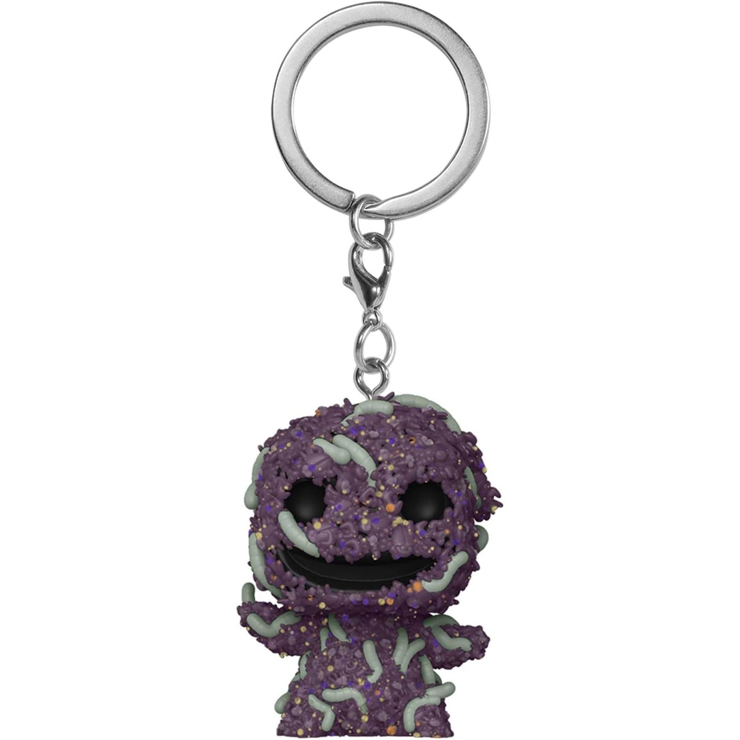 141614 - Funko Pop! llavero nga The Nightmare Before Christmas me Oogie (Bugs), që ndriçon në errësirë; mini figurë koleksionuese dhe dhuratë ideale për festat.