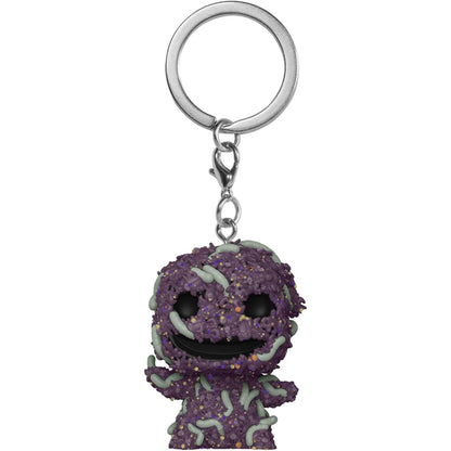 141614 - Funko Pop! llavero nga The Nightmare Before Christmas me Oogie (Bugs), që ndriçon në errësirë; mini figurë koleksionuese dhe dhuratë ideale për festat.