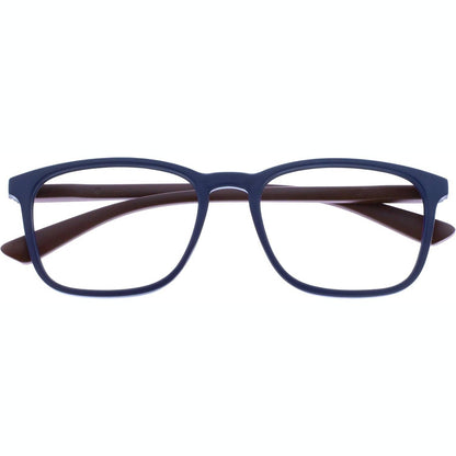 306906 - OPULIZE MAX - Syze Leximi, Kornizë Drejtkëndëshe e Gjerë, Blu Marine Mat, R78-3, +1.50