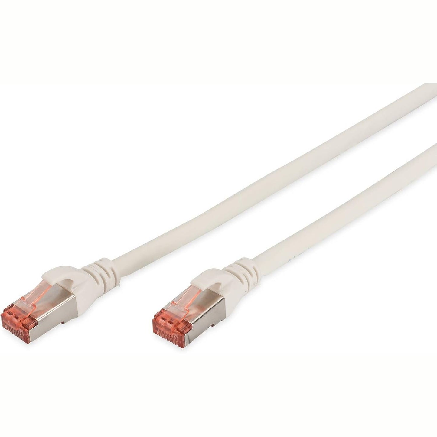 274775 - DIGITUS Kabllo LAN Cat 6 – 1 m – S/FTP i mbrojtur – 1 Gbit/s – 250 MHz – PoE++ – AWG 27/7 – LSZH – RJ45 – Kabllo Patch – Kompatibël me Cat6A dhe Cat7 – E bardhë