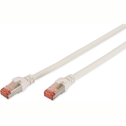 274775 - DIGITUS Kabllo LAN Cat 6 – 1 m – S/FTP i mbrojtur – 1 Gbit/s – 250 MHz – PoE++ – AWG 27/7 – LSZH – RJ45 – Kabllo Patch – Kompatibël me Cat6A dhe Cat7 – E bardhë