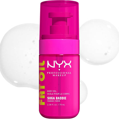 317269 - NYX PROFESSIONAL MAKEUP - Vaj trupi Fat Oil - 70 ml - Hidratues 24 orë - Përfundim i tejdukshëm me shkëlqim