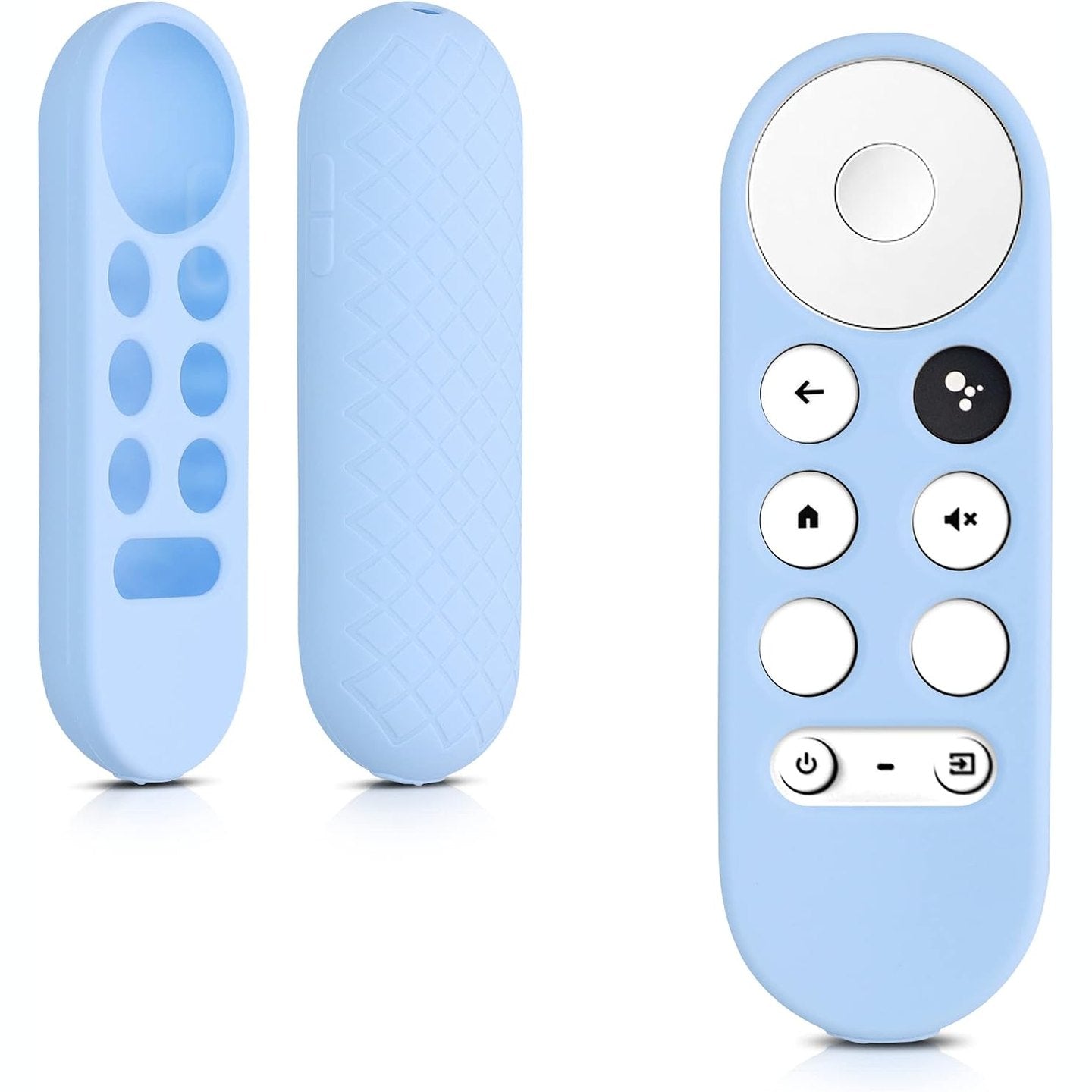 274613 - kwmobile Mbështjellës për telekomandë i pajtueshëm me Google Chromecast 2020 4K / Chromecast 2022 HD - Mbështjellës silikoni në ngjyrë blu të çelët