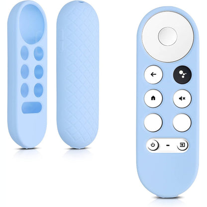 274613 - kwmobile Mbështjellës për telekomandë i pajtueshëm me Google Chromecast 2020 4K / Chromecast 2022 HD - Mbështjellës silikoni në ngjyrë blu të çelët