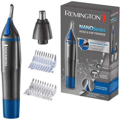 271865 - REMINGTON Prerëse flokësh Multi-Hair, për qime hunde, veshi, vetulla, me buton larjeje, 3 krehëra + aksesor prerës rrotullues, model NE3850