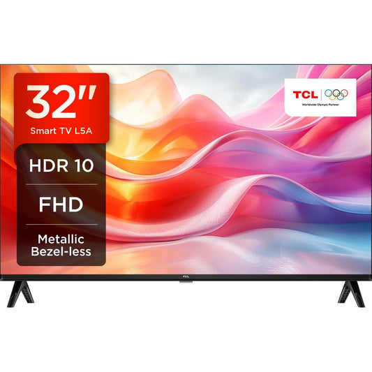 123456 - TCL Televizor Inteligjent 32L5A 32 Inç FHD HDR me Android TV, Modaliteti për Fëmijë, Audio Dolby, i Pajtueshëm me Asistentin Google