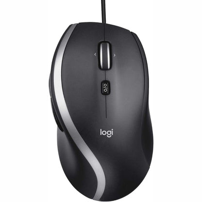 266531 - LOGITECH Maus M500s me lëvizje dhe pjerrësi super të shpejtë, butona të personalizueshëm, gjurmim ultra të saktë me ndërrim DPI, plug-and-play nëpërmjet USB - i Zi