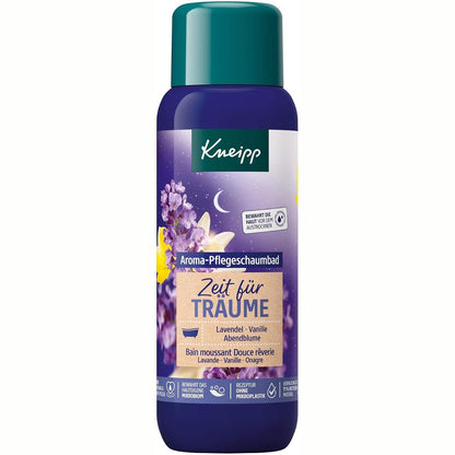 301484 - KNEIPP - Shkumë për Banjë Aroma Care, Kohë për Ëndrra, Livando, Vanilje dhe Lule Mbrëmjeje - 400 ml