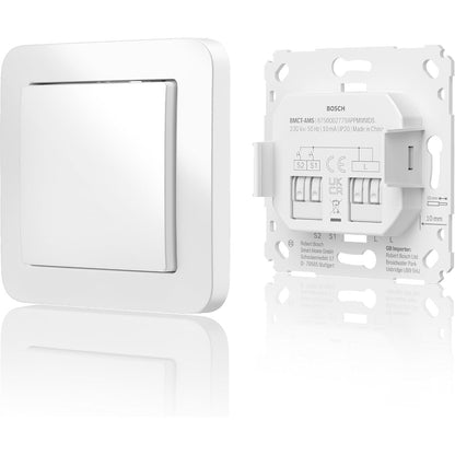 314949 - BOSCH Ndërprerës muri Smart Home për aktivizues inteligjentë, instalim që kursen hapësirë, për kontrollin e dritës/roletit Bosch Smart Home II